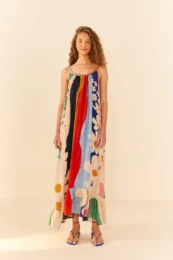 Farm Rio Super Fun Daisy Maxi Dress -Farm Rio Store 311363 03