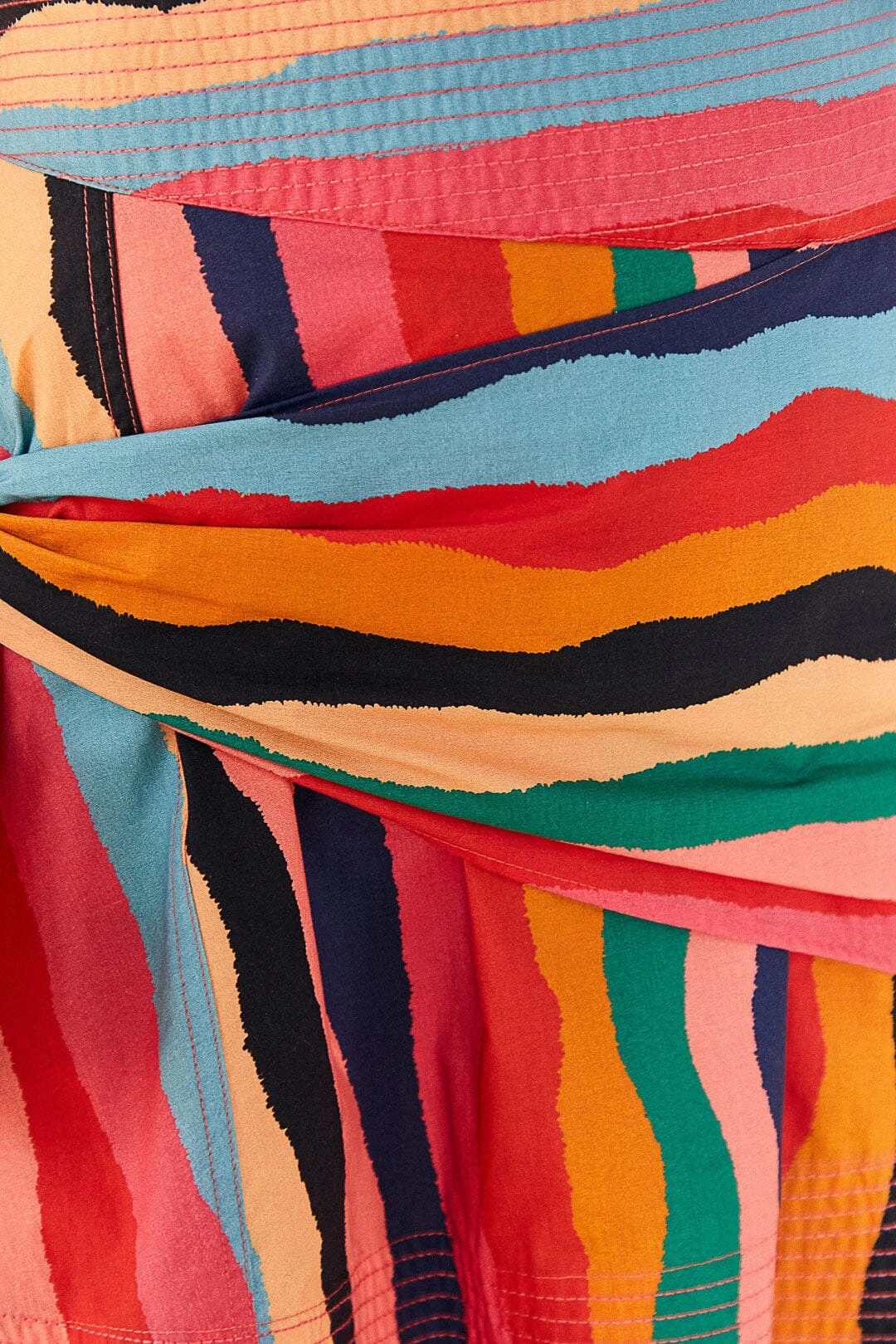 Farm Rio Super Fun Stripes Organic Cotton Mini Skirt 7 Farm Rio Super Fun Stripes Organic Cotton Mini Skirt - Image 5