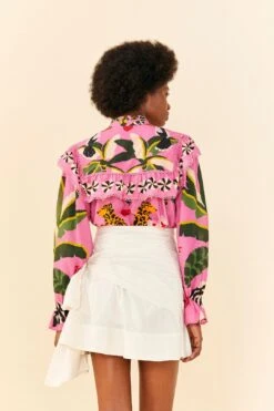 Farm Rio White Knot Organic Cotton Mini Skirt 8 Farm Rio White Knot Organic Cotton Mini Skirt -Farm Rio Store 311365 03