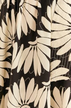 Farm Rio Black Copacabana Bow Midi Skirt -Farm Rio Store 311375 06