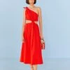 Red Knot Midi Dress -Farm Rio Store 311386 01
