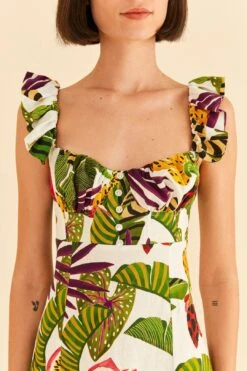 Farm Rio Striped Forest Mini Dress -Farm Rio Store 311388 04