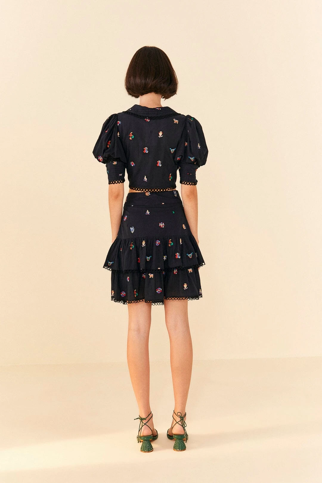 Farm Rio Zodiac Cross Stitch Mini Skirt 5 Farm Rio Zodiac Cross Stitch Mini Skirt - Image 3