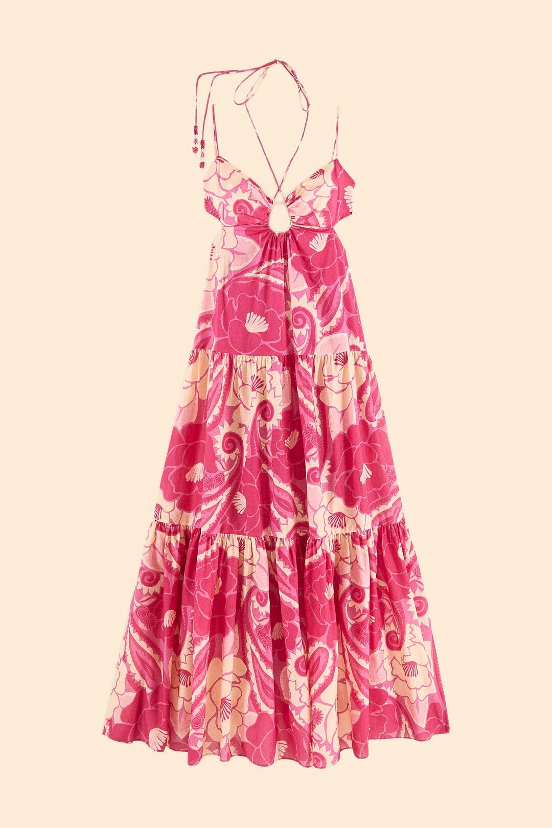 Pink Tropical Groove Maxi Dress 8 Pink Tropical Groove Maxi Dress - Image 6