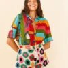 Farm Rio Multi Circles Crochet Shorts -Farm Rio Store 311562 01