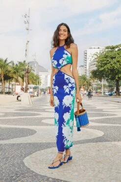 Farm Rio Soft Garden Knit Dress