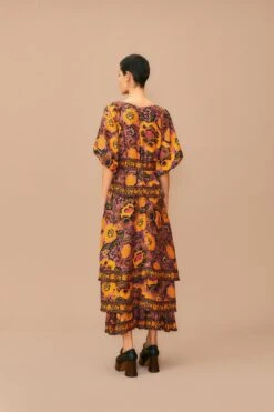 Farm Rio Blush Garden Bloom Maxi Dress -Farm Rio Store 312002 04