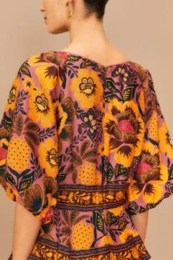 Farm Rio Blush Garden Bloom Maxi Dress -Farm Rio Store 312002 05