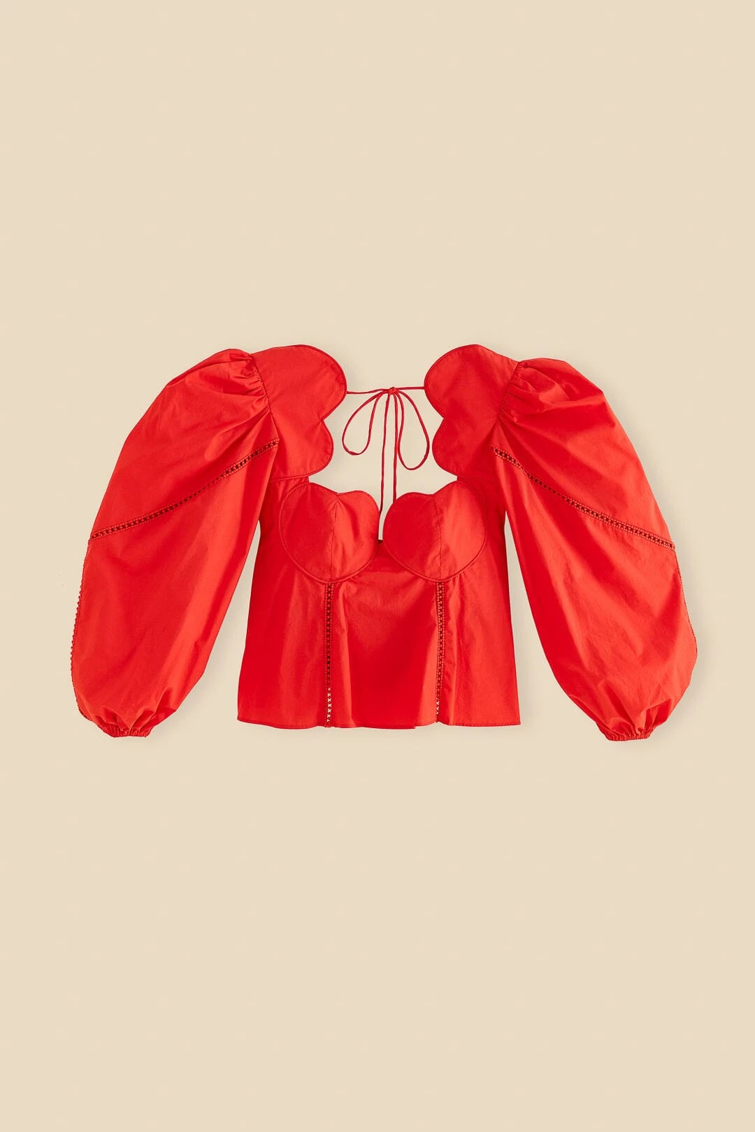 Farm Rio Red Heart Shaped Neckline Blouse 8 Farm Rio Red Heart Shaped Neckline Blouse - Image 6