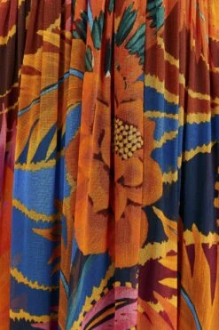 Farm Rio Vintage Wave Long Sleeve Maxi Dress -Farm Rio Store 312218 07