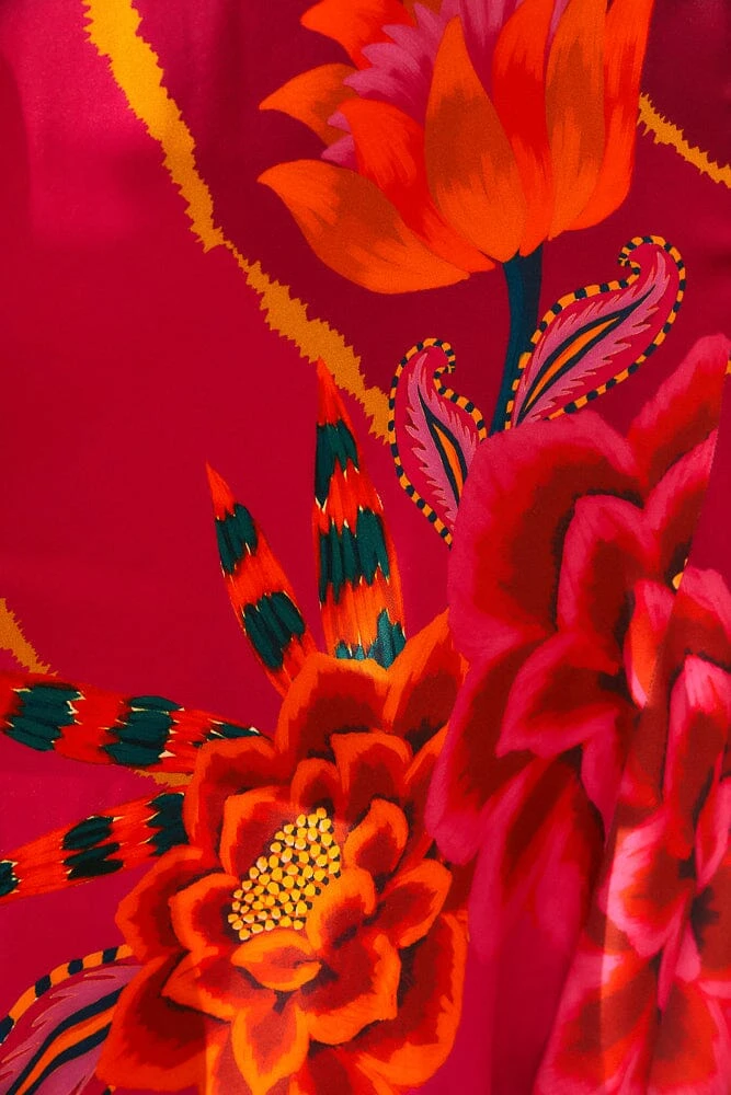 Farm Rio Vintage Wave Circle Cut-Out Midi Dress 8 Farm Rio Vintage Wave Circle Cut-Out Midi Dress - Image 6