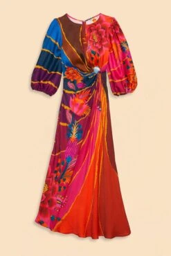 Farm Rio Vintage Wave Circle Cut-Out Midi Dress 15 Farm Rio Vintage Wave Circle Cut-Out Midi Dress -Farm Rio Store 312373 07