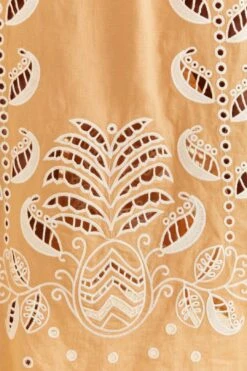 Farm Rio Sand Richelieu Sleeveless Midi Dress 11 Farm Rio Sand Richelieu Sleeveless Midi Dress -Farm Rio Store 313594 05