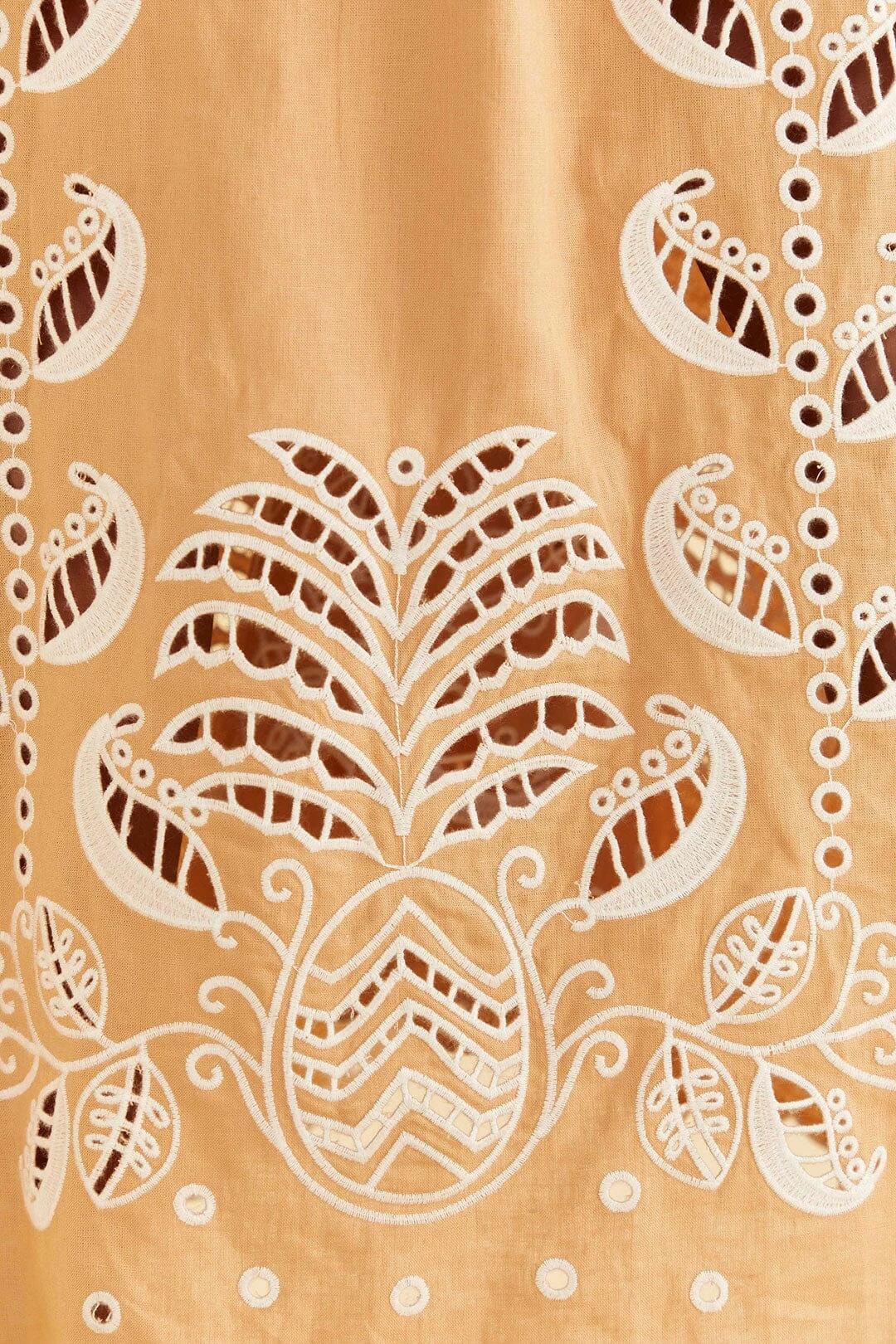 Farm Rio Sand Richelieu Sleeveless Midi Dress 7 Farm Rio Sand Richelieu Sleeveless Midi Dress - Image 5