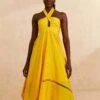 Farm Rio Yellow Sleeveless Maxi Dress 2 Farm Rio Yellow Sleeveless Maxi Dress -Farm Rio Store 313606 01