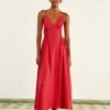 Farm Rio Red Sleeveless Midi Dress 1 Farm Rio Red Sleeveless Midi Dress -Farm Rio Store 313607 01