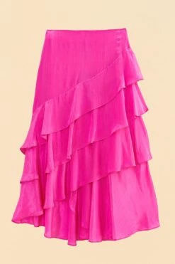 Farm Rio Dark Pink Marocaine Ruffle Skirt 13 Farm Rio Dark Pink Marocaine Ruffle Skirt -Farm Rio Store 313615 06