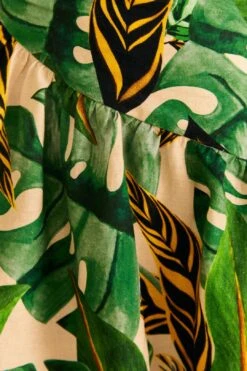 Farm Rio Tropical Leaves One Shoulder Mini Dress 10 Farm Rio Tropical Leaves One Shoulder Mini Dress -Farm Rio Store 313620 04