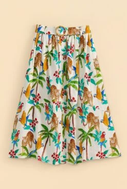 Farm Rio Tropical Paradise Midi Skirt -Farm Rio Store 313626 06
