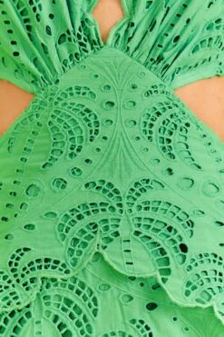 Farm Rio Green Richelieu Midi Dress -Farm Rio Store 313648 05