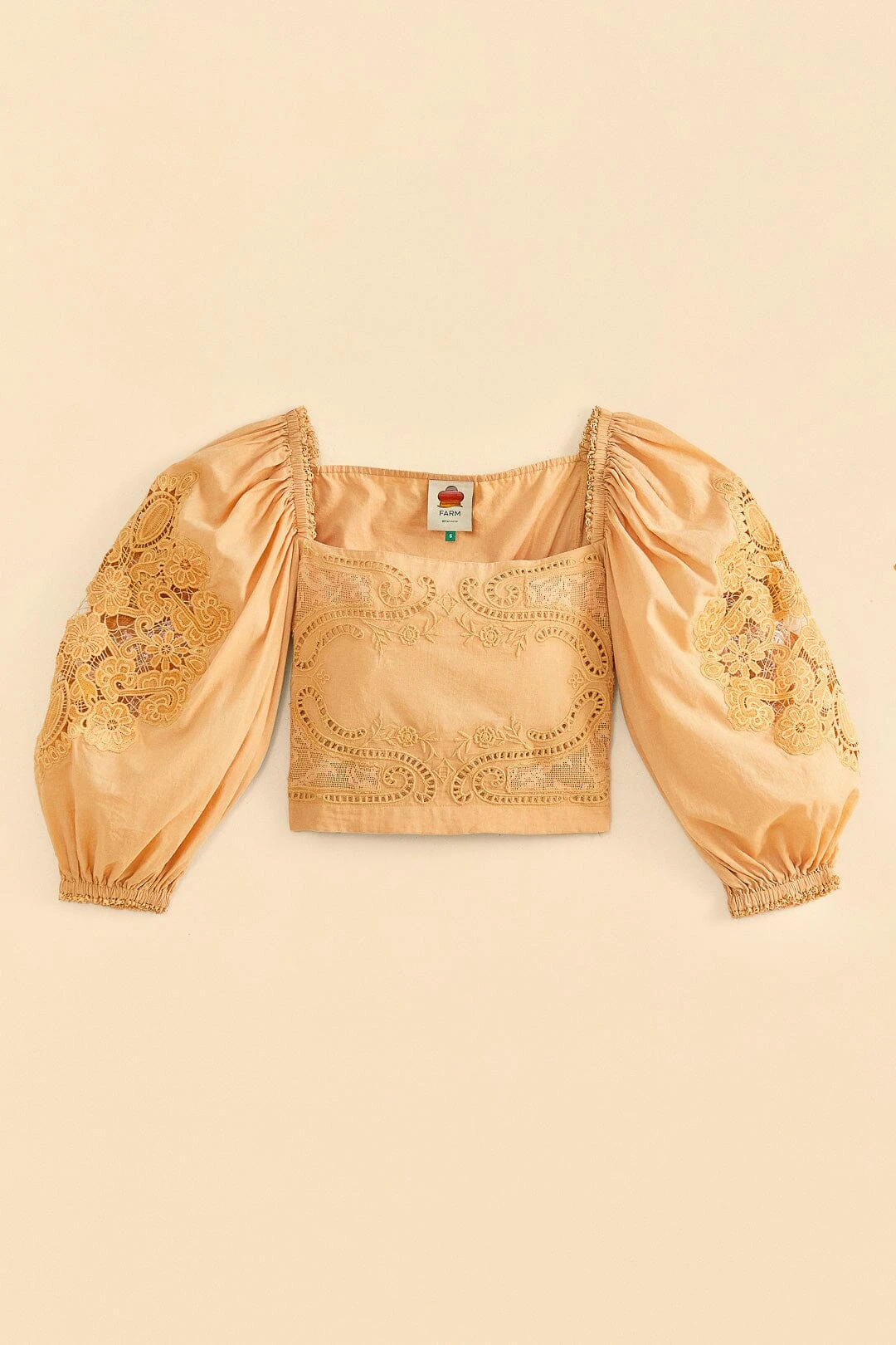 Farm Rio Dark Sand Lace Blouse 8 Farm Rio Dark Sand Lace Blouse - Image 6