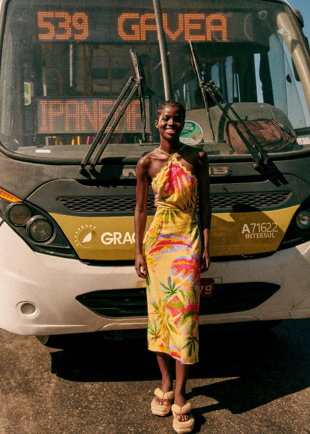 Farm Rio Summer Forest Yellow Burna Midi Dress 3 Farm Rio Summer Forest Yellow Burna Midi Dress