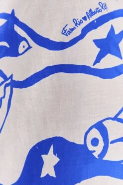 Farm Rio Off-White Pitta Waves Smocked Blouse 12 Farm Rio Off-White Pitta Waves Smocked Blouse -Farm Rio Store 314085 05