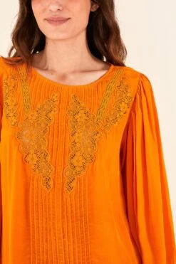 Farm Rio Orange Lace Blouse 10 Farm Rio Orange Lace Blouse -Farm Rio Store 314469 03