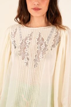 Farm Rio Off White Lace Blouse -Farm Rio Store 314470 04