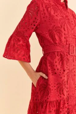 Farm Rio Red Palm Tree Mini Dress 9 Farm Rio Red Palm Tree Mini Dress -Farm Rio Store 314488 03