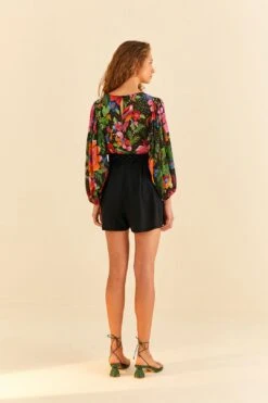 Farm Rio Black Shorts 10 Farm Rio Black Shorts -Farm Rio Store 314513 04