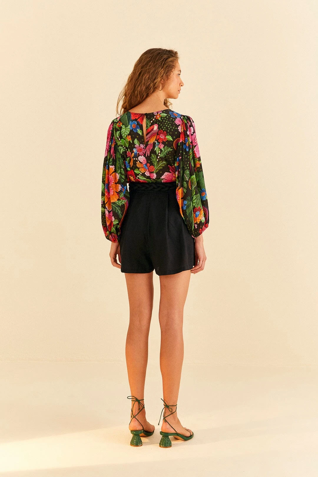 Farm Rio Black Shorts 6 Farm Rio Black Shorts - Image 4