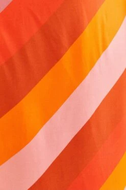 Farm Rio Party Stripes Multicolor One Shoulder Maxi Dress -Farm Rio Store 314757 07