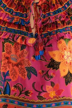 Farm Rio Pink Tropical Tapestry Long Sleeve Blouse 15 Farm Rio Pink Tropical Tapestry Long Sleeve Blouse -Farm Rio Store 315105 07