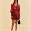 Farm Rio Pink Tropical Tapestry Mini Dress 2 Farm Rio Pink Tropical Tapestry Mini Dress -Farm Rio Store 315148 01