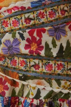 Farm Rio Off-White Tropical Yard Mini Skirt 11 Farm Rio Off-White Tropical Yard Mini Skirt -Farm Rio Store 315950 05