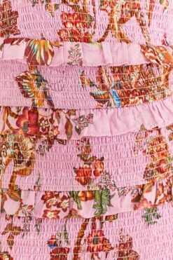 Farm Rio Lilac Floral Monkey Smocked Mini Dress 11 Farm Rio Lilac Floral Monkey Smocked Mini Dress -Farm Rio Store 315956 05