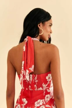 Farm Rio Pink Soft Garden Halter Neck Midi Dress 12 Farm Rio Pink Soft Garden Halter Neck Midi Dress -Farm Rio Store 315958 05