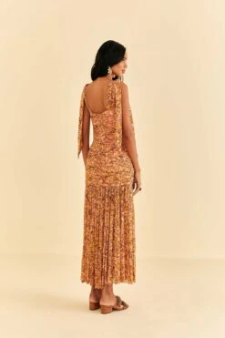 Farm Rio Light Pink Star Fruit Midi Dress -Farm Rio Store 316415 04