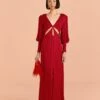 Farm Rio Red Cut Out Long Sleeve Lenzing⢠Ecovero⢠Viscose Maxi Dress 2 Farm Rio Red Cut Out Long Sleeve Lenzing⢠Ecovero⢠Viscose Maxi Dress -Farm Rio Store 317498 01