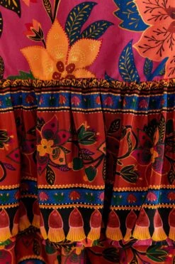 Farm Rio Pink Tropical Tapestry Mini Skirt 11 Farm Rio Pink Tropical Tapestry Mini Skirt -Farm Rio Store 318099 05