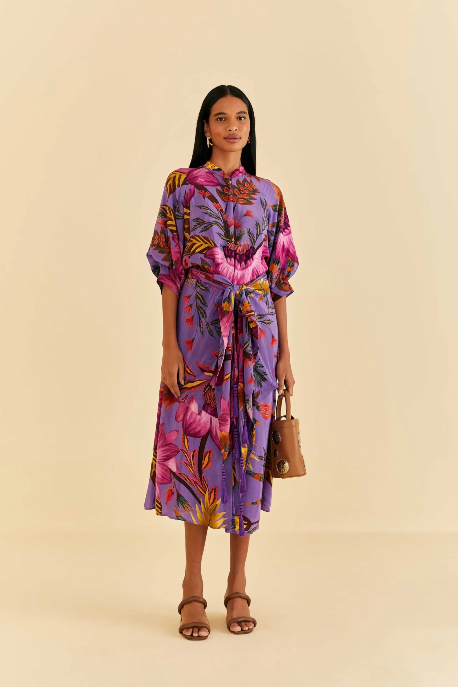 Farm Rio Purple Maxi Flowers Maxi Dress 3 Farm Rio Purple Maxi Flowers Maxi Dress