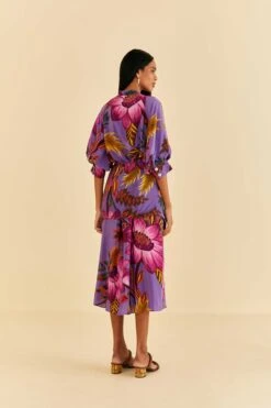 Farm Rio Purple Maxi Flowers Maxi Dress 11 Farm Rio Purple Maxi Flowers Maxi Dress -Farm Rio Store 318178 04