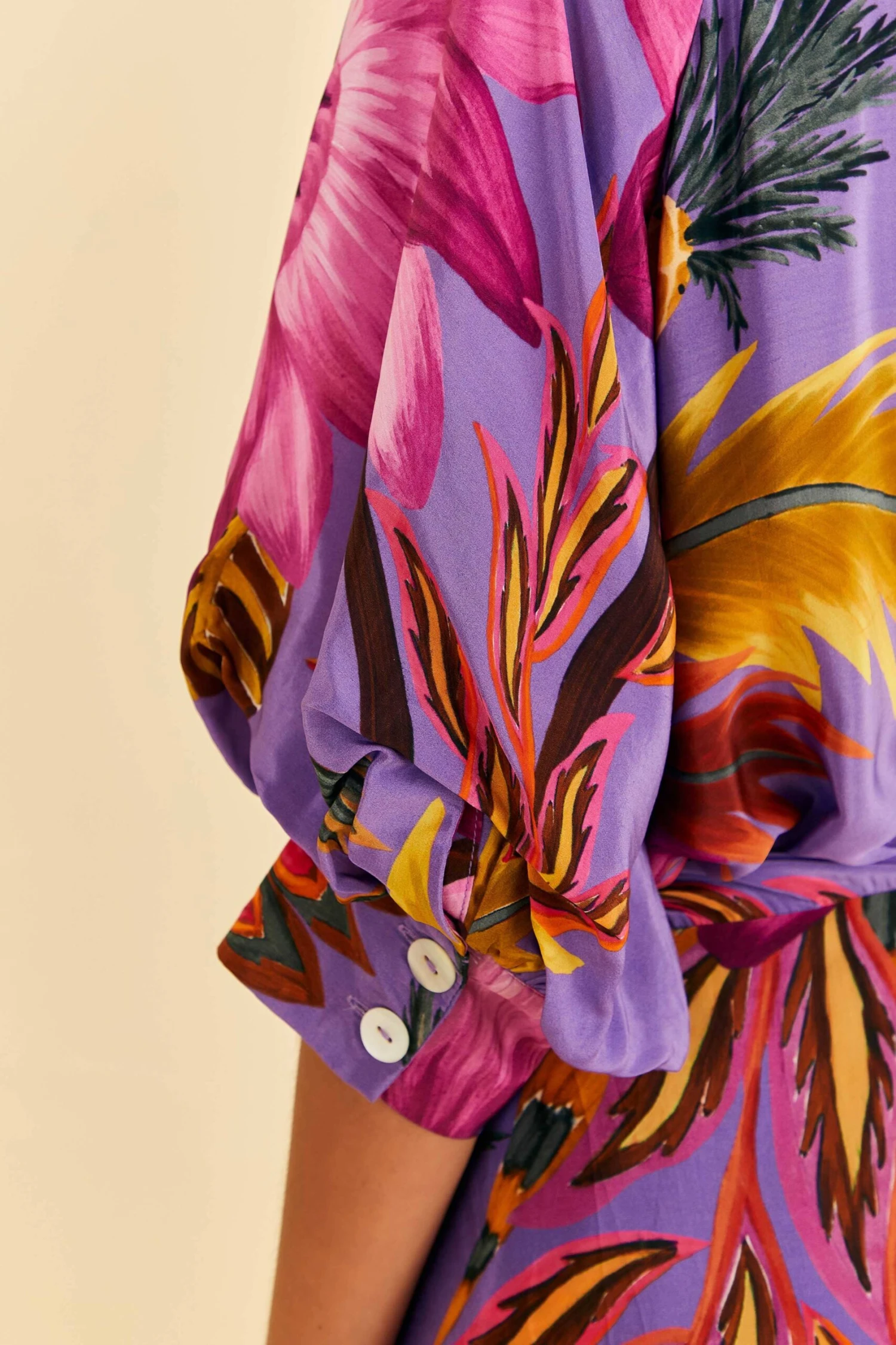 Farm Rio Purple Maxi Flowers Maxi Dress 6 Farm Rio Purple Maxi Flowers Maxi Dress - Image 4