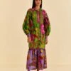Farm Rio Maxi Flowers Organic Cotton Maxi Dress -Farm Rio Store 318179 01
