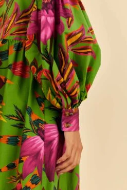 Farm Rio Maxi Flowers Organic Cotton Maxi Dress -Farm Rio Store 318179 03