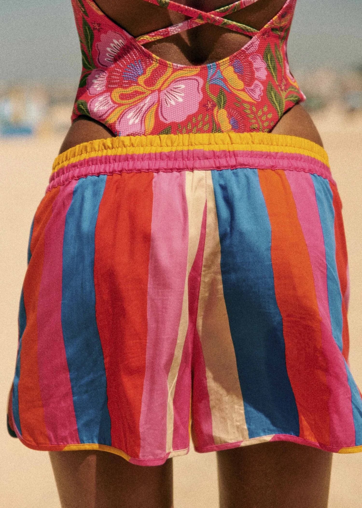 Farm Rio Carioca Stripes Multicolor Kurt Shorts 7 Farm Rio Carioca Stripes Multicolor Kurt Shorts - Image 5