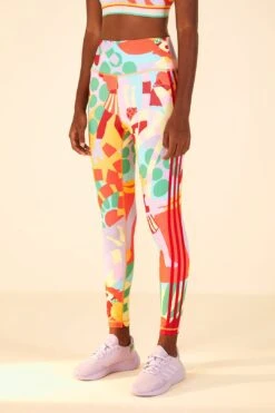 Farm Rio Adidas Farm Training Tights Gold -Farm Rio Store HS1192 03