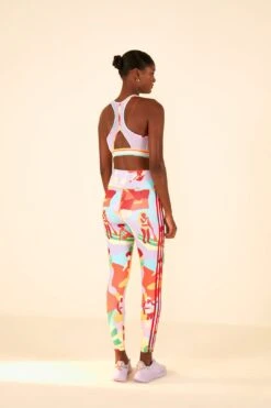 Farm Rio Adidas Farm Training Tights Gold -Farm Rio Store HS1192 04